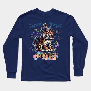 Funny Baby Tiger Art Long Sleeve T-Shirt